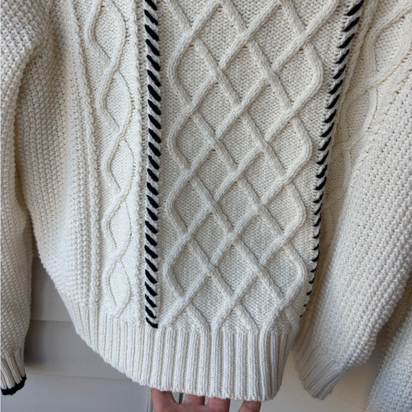 La Ligne X Target Cable-knit Whipstitch Crewneck sweater - Picture 9 of 11
